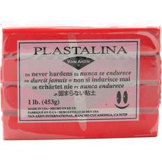 Plastalina Modeling Clay red 1 lb. bar