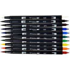 Tombow Pencils Tombow Dual Brush Pen Art Markers, Primary, 10-Pack