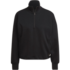 Adidas Women's Essentials Future Icons Quarter-Zip Sweatshirt - Black
