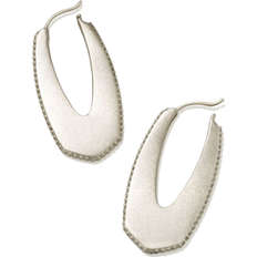 Kendra Scott Adeline Hoop Earrings - Silver/Transparent