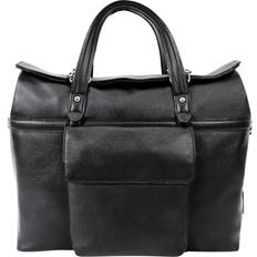 McKlein Harpswell 17 Leather Dual Compartment Laptop Briefcase Black