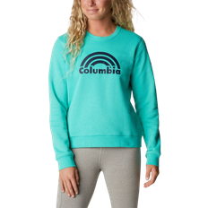 Columbia Women's Columbia Trek Graphic Crew Sweatshirt - Electric Turquoise Rainbow