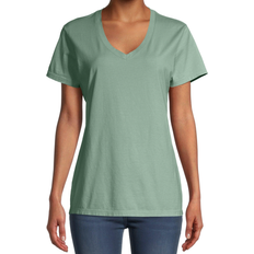 Hanes Women's ComfortWash V-Neck Tee - Cypress Green