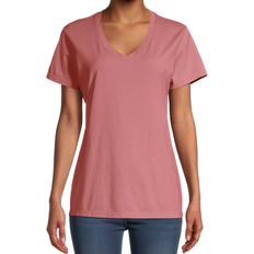 Hanes Women's ComfortWash V-Neck Tee - Mauve