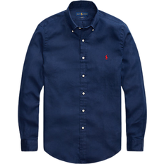 Linen Shirts - Men - XL Polo Ralph Lauren Classic Fit Lightweight Linen Shirt - Newport Navy