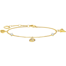 Thomas Sabo Charm Club Delicate Shells Bracelet - Gold/Transparent