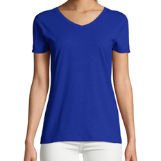 Hanes Women's X-Temp V-Neck T-Shirt - Deep Royal