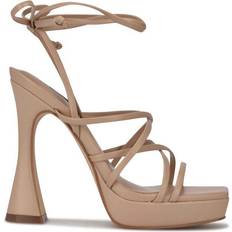 Nine West Ailey Ankle Wrap Platform - Warm Blush