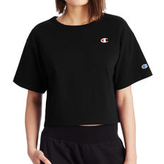 Champion C Logo Heritage Cropped Tee - Black