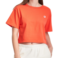 Champion C Logo Heritage Cropped Tee - Dynamic Orange