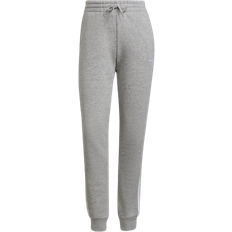 Adidas Women's Essentials Fleece 3-Stripes Pants - Medium Grey Heather/White