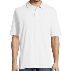 Hanes White Polo Shirts Hanes FreshIQ X-Temp Polo Shirt Men - White