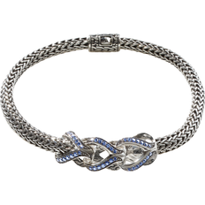 John Hardy Classic Chain Asli Bracelet - Silver/Blue
