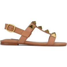 Nine West Lander Studded Flat - Natural