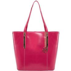 McKlein M Series Cristina Leather Tablet Tote - Fuchsia