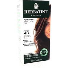 Nourishing Permanent Hair Dyes Herbatint Permanent Herbal Hair Colour 4D Golden Chestnut 4.6fl oz