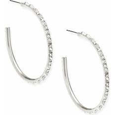 Kendra Scott Veronica Hoop Earrings - Silver/Transparent