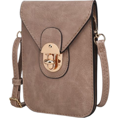 MKF Collection Phone Crossbody Bag - Taupe