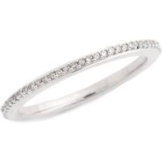 Diamond - Eternity Rings Monica Vinader Skinny Eternity Ring - Silver/Diamonds