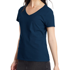 Hanes Women's Perfect-T Short Sleeve V-Neck T-Shirt - Navy