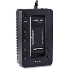 Black Electrical Outlets & Switches CyberPower Systems Standby 625VA UPS, 8-Outlets, Black (ST625U) Quill Black