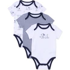 Little Me Puppy Toile Bodysuits 3-Pack - Navy/White (LB804529N)