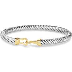 David Yurman Cable Classic Buckle Bracelet - Gold/Silver