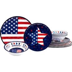 Melamine Kitchen Accessories Certified International Stars & Stripes 12pcs