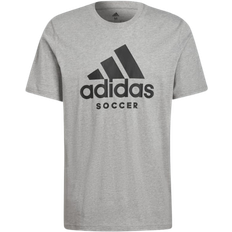 adidas Soccer Logo Tee - Black, Men's Soccer