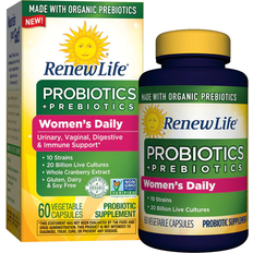 Vitamins & Supplements Renew Life Woman's Daily Probiotics plus Prebiotics 60 Capsules