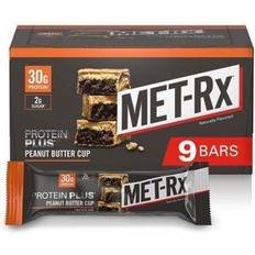 Food & Drinks MET-Rx Protein Plus Bar, Peanut Butter Cup, 30g Protein, 9 Ct