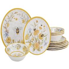 Melamine Dinner Sets Certified International Bee Sweet Dinner Set 12pcs