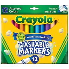 Crayola Washable Marker Set, 12-Colors, Broad