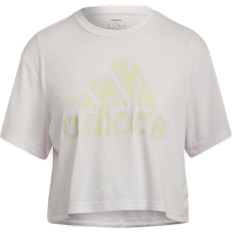 Adidas Aeroready Designed To Move Tiger-Print T-shirt Women - Almost Pink