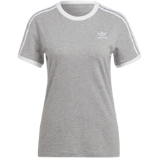 Adidas Women's Adicolor Classics 3-Stripes Tee - Medium Grey Heather