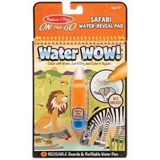Coloring Books Melissa & Doug Water Wow! Safari Water Reveal Pad on the Go Travel Activity