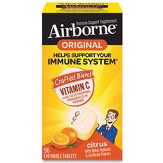 Multivitamins Supplements Airborne Immune Support Chewable Tablet Citrus 96 pcs