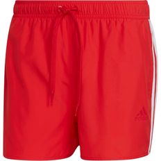 adidas Classic 3-Stripes Swim Shorts - Vivid Red/White