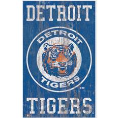 Fan Creations Detroit Tigers Heritage Distressed Logo Sign Board