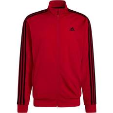 Adidas Essentials Warm-Up 3-Stripes Track Jacket - Scarlet/Black