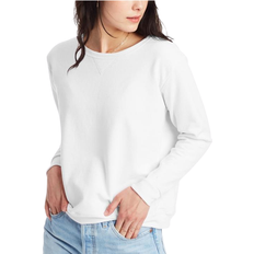 Hanes White Sweaters Hanes Women's Comfortsoft Ecosmart Crewneck Sweatshirt - White