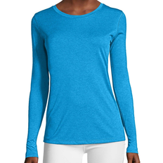 Hanes Sport Cool Dri Performance Long-Sleeve T-shirt Women - Underwater Blue