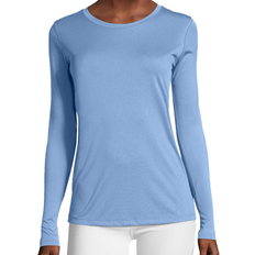 Hanes Sport Cool Dri Performance Long-Sleeve T-shirt Women - Light Blue