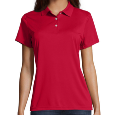 Sportswear Garment - Women Polo Shirts Hanes Sport FreshIQ Cool Dri Performance Polo Shirt Women - Deep Red