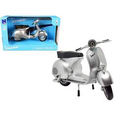 Motorcycles Model Kit New Ray Vespa 150 GS Silver Metallic 1/12 Diecast Motorcycle Model