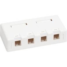 Tripp Lite Electrical Installation Materials Tripp Lite n082-004-wh surface-mount box keystone jack 4-port