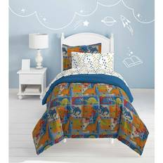 Dream Factory Dinosaur Blocks 5-Piece Blue Twin Comforter Set