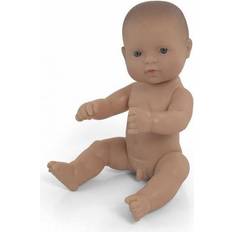 Dolls & Doll Houses Miniland Newborn Baby Doll, White Boy, 12-5/8"L