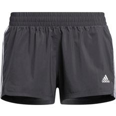 Adidas Pacer 3-Stripes Woven Shorts Women - Grey Six/White