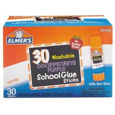 School Glue Washable School Glue Sticks, Purple, 30/Box